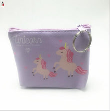 Load image into Gallery viewer, New digital print unicorn change holder bag creative cartoon key bag customized