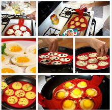 Load image into Gallery viewer, 2023 upgraded pancake mould circular egg mould reusable silicone non stick pancake for egg production