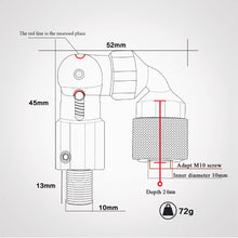Load image into Gallery viewer, SANLIKE Folding Joint Match 10mm Screw 3/8x20 BSF (British Standard Fine)Fishing Tool Frame for Joint Aluminum Fitting Fish Net Installation