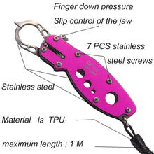 Load image into Gallery viewer, SANLIKE Aluminium Multifunction Lure Fish Grip Lip Trigger Lock 304 Gripper Clip Clamp Fishing Tackle Tool Fishing Equipment
