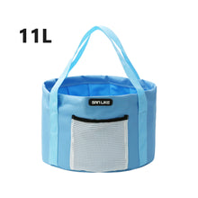 Load image into Gallery viewer, SANLIKE Waterproof Folding Fishing Bucket Small Foot Basin Travel Outdoor Car Washing Disaster Prevention Camp Storage Bag Outdoor Cooler