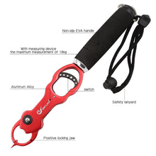 Load image into Gallery viewer, Free Shipping Fishing Lip Gripper Grabber Aluminum Fishing Pliers Fishing Lip Grip With Scale For Fishing Lovers