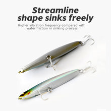 Load image into Gallery viewer, SANLIKE 10g 8cm Pencil Sinker Quad Reinforced Blood Groove Hooks Bass Fishing Tackle Lure Saltwater Lure Bait Lures
