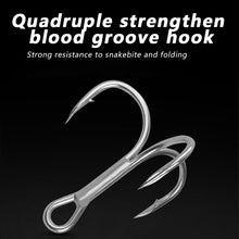 Load image into Gallery viewer, SANLIKE 10g 8cm Pencil Sinker Quad Reinforced Blood Groove Hooks Bass Fishing Tackle Lure Saltwater Lure Bait Lures
