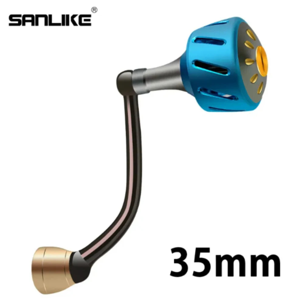 SANLIKE Aluminium Fishing ReelLeft and Right AvailablePower Handle Rocker Grip for Daiwa Spinning Fishing Reels Fishing Tools