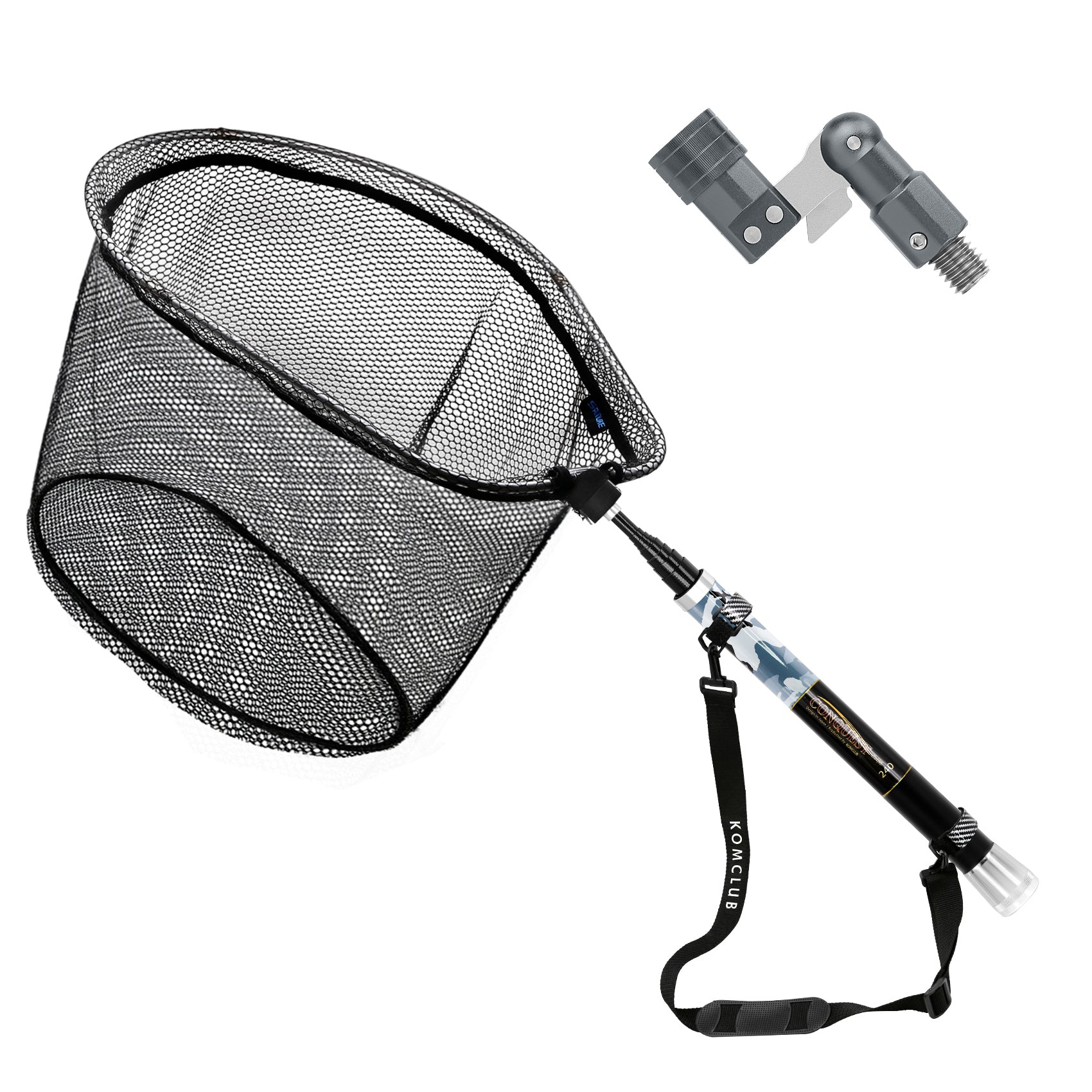 SANLIKE Fishing Net Fibreglass Handle Pole Portable Telescopic Collaps – SANLIKE STORE
