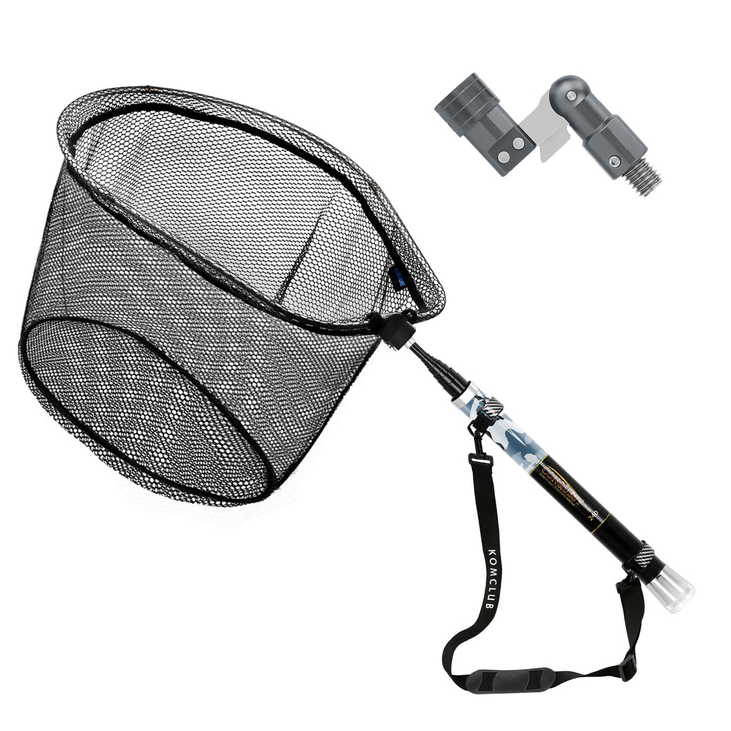SANLIKE Fishing Net Fibreglass Handle Pole Portable Telescopic Collaps – SANLIKE STORE