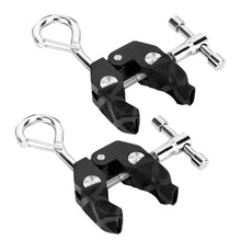 Load image into Gallery viewer, SANLIKE 2pcs Car Roof Tent Tarp Clamp with Climbing Clip Hook Heavy Duty Super Crab Clip for SUVs Camping Tarps Awnings Hanging
