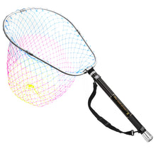 Load image into Gallery viewer, SANLIKE Telescoping Fishing Landing Net 240cm Portable Folding Hand Mesh Carbon Pole for Carp Fishing Tackle Catching Releasing
