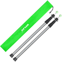 Load image into Gallery viewer, SANLIKE 2pcs Tarp Poles Stainless Steel Adjustable Anti Corrosion Tarpaulin Tent Pole Camping Hiking Outdoor Field Accessories
