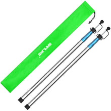 Load image into Gallery viewer, SANLIKE 2pcs Tarp Poles Stainless Steel Adjustable Anti Corrosion Tarpaulin Tent Pole Camping Hiking Outdoor Field Accessories
