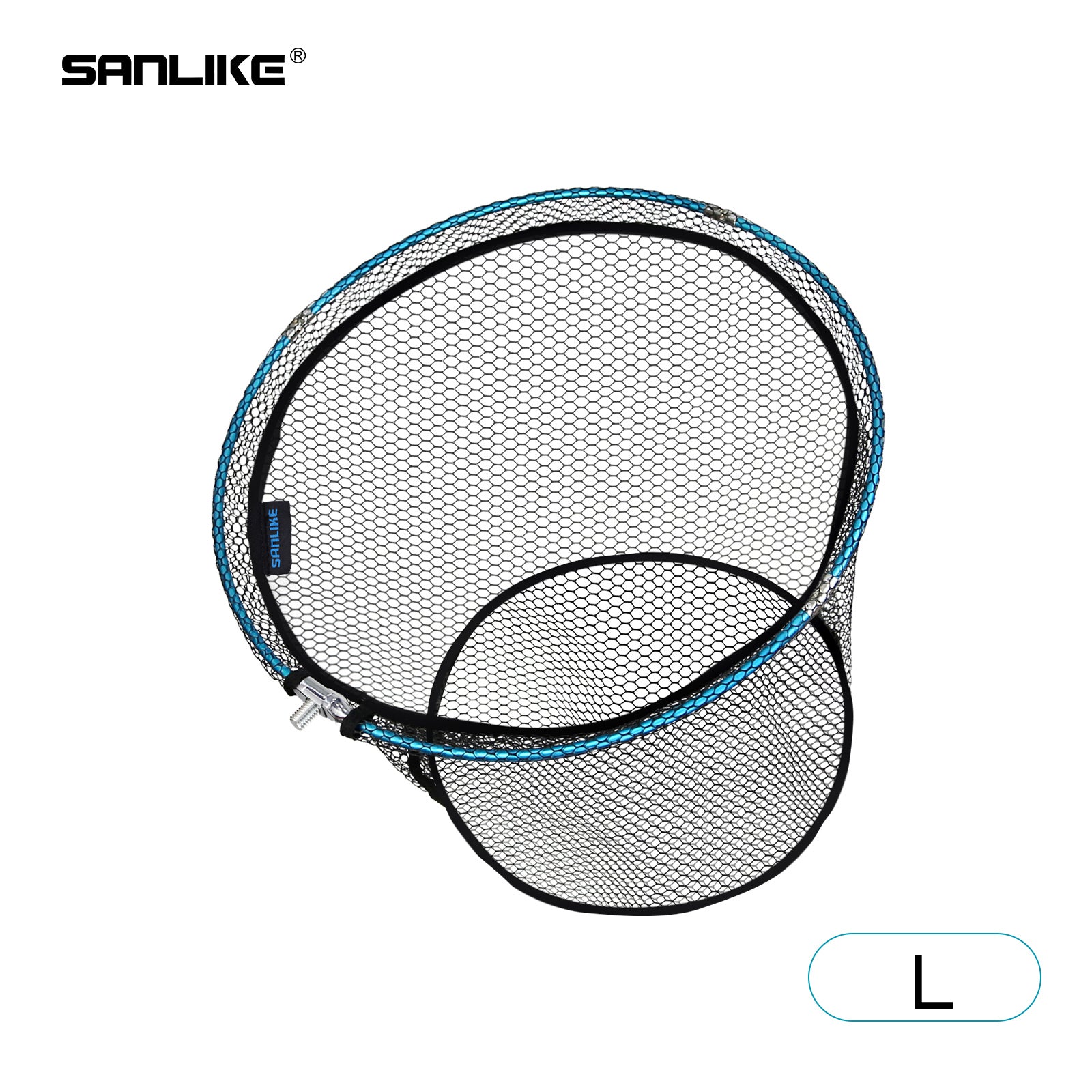 SANLIKE Fishing Net Collapsible Black Coated Dip Mesh Portable Handle –  SANLIKE STORE