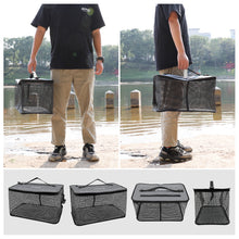 Load image into Gallery viewer, SANLIKE Living Fish Bucket Multifunction Folding Fish Guard Net Portable Water Tank Fishing Tackle Live Fish Box Storage Case
