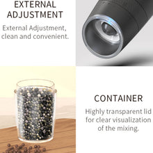 Load image into Gallery viewer, SANLIKE 2pcs 135ml Gravity Salt &amp; Pepper Grinder Charging Base Type-C Rechargeable Adjustable Thickness For Kitchen Outdoor Tool
