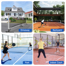 Load image into Gallery viewer, SANLIKE 22ft Portable Table Tennis Net System Kit Wheeled design for quick set up Wear and tear resistant mesh surface for indoor and outdoor use
