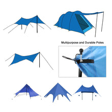 Load image into Gallery viewer, SANLIKE 2.5m Aluminium Retractable Tarp Pole Retractable Tent Pole Shelter Support Pole Tarpaulin Pole Camping Hiking Tools
