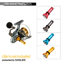 Load image into Gallery viewer, SANLIKE Aluminum Fishing Reel Handle Protection Bracket Corrosion-Resistant for Shimano and Daiwa Reel Frame Holder
