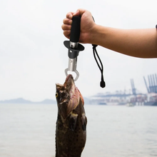Load image into Gallery viewer, SANLIKE Fishing Landing Net Fishing Lip Grip Combo Folding Telescopic Portable Fish Friendly Nylon Mesh with Nonslip Handle
