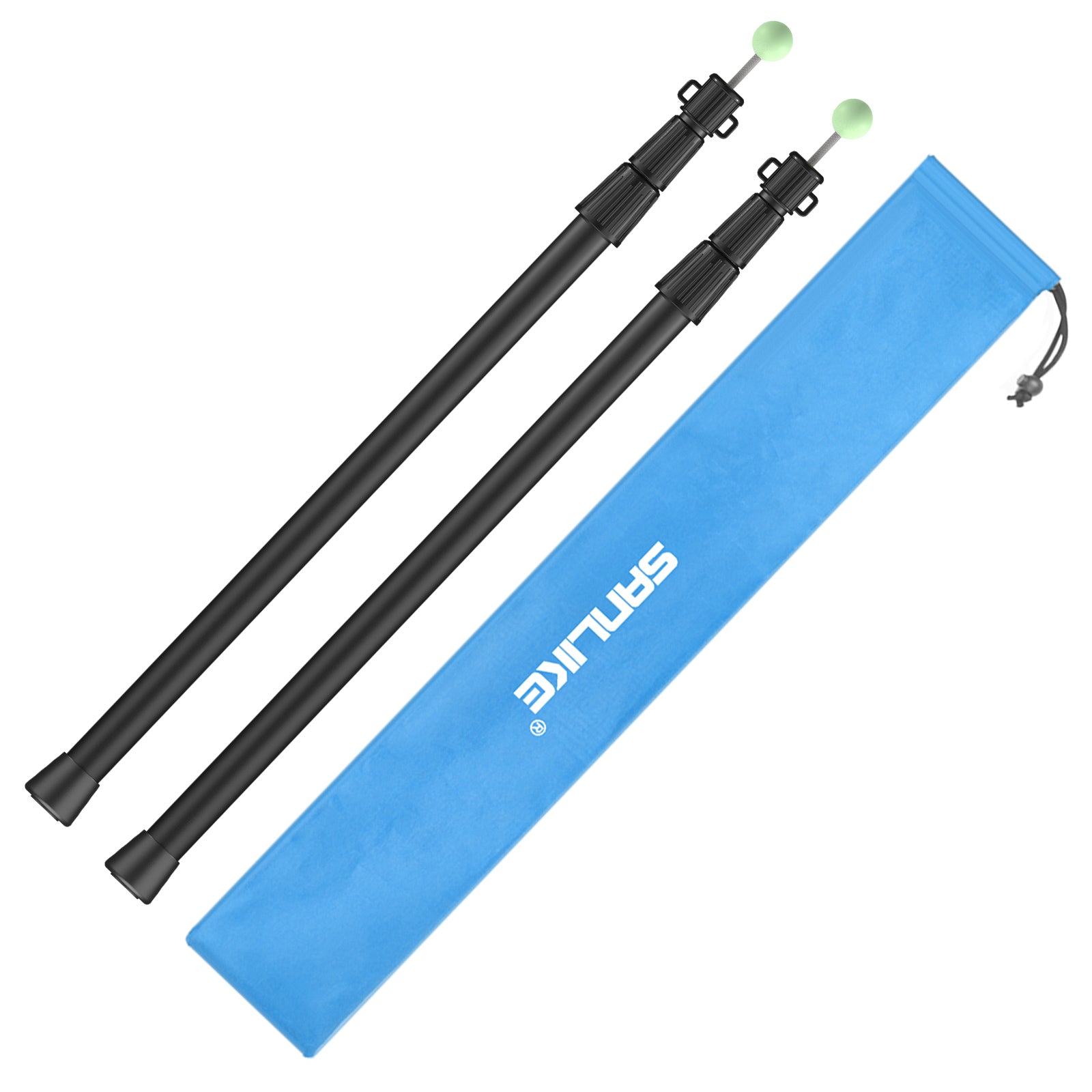 SANLIKE Telescoping Tent Tarp Pole Set Adjustable Camping Poles Aviati ...