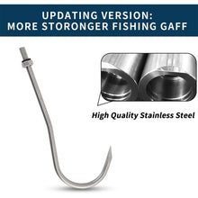 Load image into Gallery viewer, SANLIKE Telescopic Fishing Gaff with Stainless Fish Spear Hook Gripper No Slip Ruber Handle Outdoor Fishing Tackle Accessory
