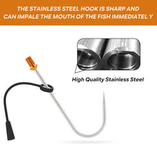 Load image into Gallery viewer, SANLIKE Fishing Hook Stainless Steel Gaff Tip with 1/2 UNC Fishing Tool Accessories
