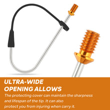 Load image into Gallery viewer, SANLIKE Fishing Hook Stainless Steel Gaff Tip with 1/2 UNC Fishing Tool Accessories
