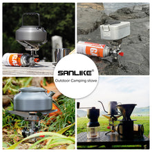 Load image into Gallery viewer, SANLIKE Camping Gas Stove Outdoor Windproof Tourist Burner Portable Folding Ultralight Cooker Equipment Hiking Picnic
