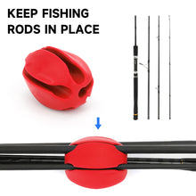 Load image into Gallery viewer, SANLIKE 6pcs Fishing Rod Fixed Ball Silica Gel Protection Anti-Collision Rod Stopper Retractor Fishing Tool Accessories
