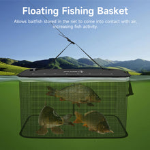 Load image into Gallery viewer, SANLIKE Living Fish Bucket Portable Folding Fish Guard Net Portable Water Tank Fishing Tackle Live Floating Fish Protection Case
