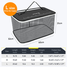 Load image into Gallery viewer, SANLIKE Living Fish Bucket Portable Folding Fish Guard Net Portable Water Tank Fishing Tackle Live Floating Fish Protection Case
