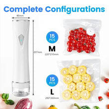 Load image into Gallery viewer, SANLIKE Handheld Wireless Vacuum Sealing Machine Comes With 30 Reusable Bags Portable Food Compression Bag Fresh-keeping Machine
