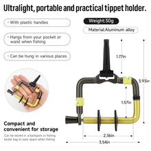 Load image into Gallery viewer, SANLIKE Fly Fishing Tippet Head Gate Dry Fly Fishing Holder Spool Gear for Fly Line Leader Organizer Attach to Fishing Vest
