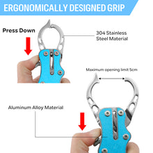 Load image into Gallery viewer, SANLIKE Fishing Pliers Grip Clip Set Line Cutter Multifunctional Aluminum Alloy Fishing Lip Gripper Hook Remover Tackle Tool
