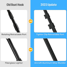 Load image into Gallery viewer, SANLIKE Telescopic Boat Hook Floating Durable Rust-Resistant with Luminous Bead Push Pole Boats Accessory For Fishing Kayak
