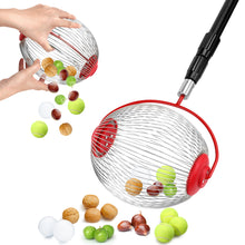 Load image into Gallery viewer, SANLIKE Fruit Picker Aluminium Tube Retractable Nut Gatherer Fruit Collector Walnuts Chestnuts Harvester Rollers Picking Tool
