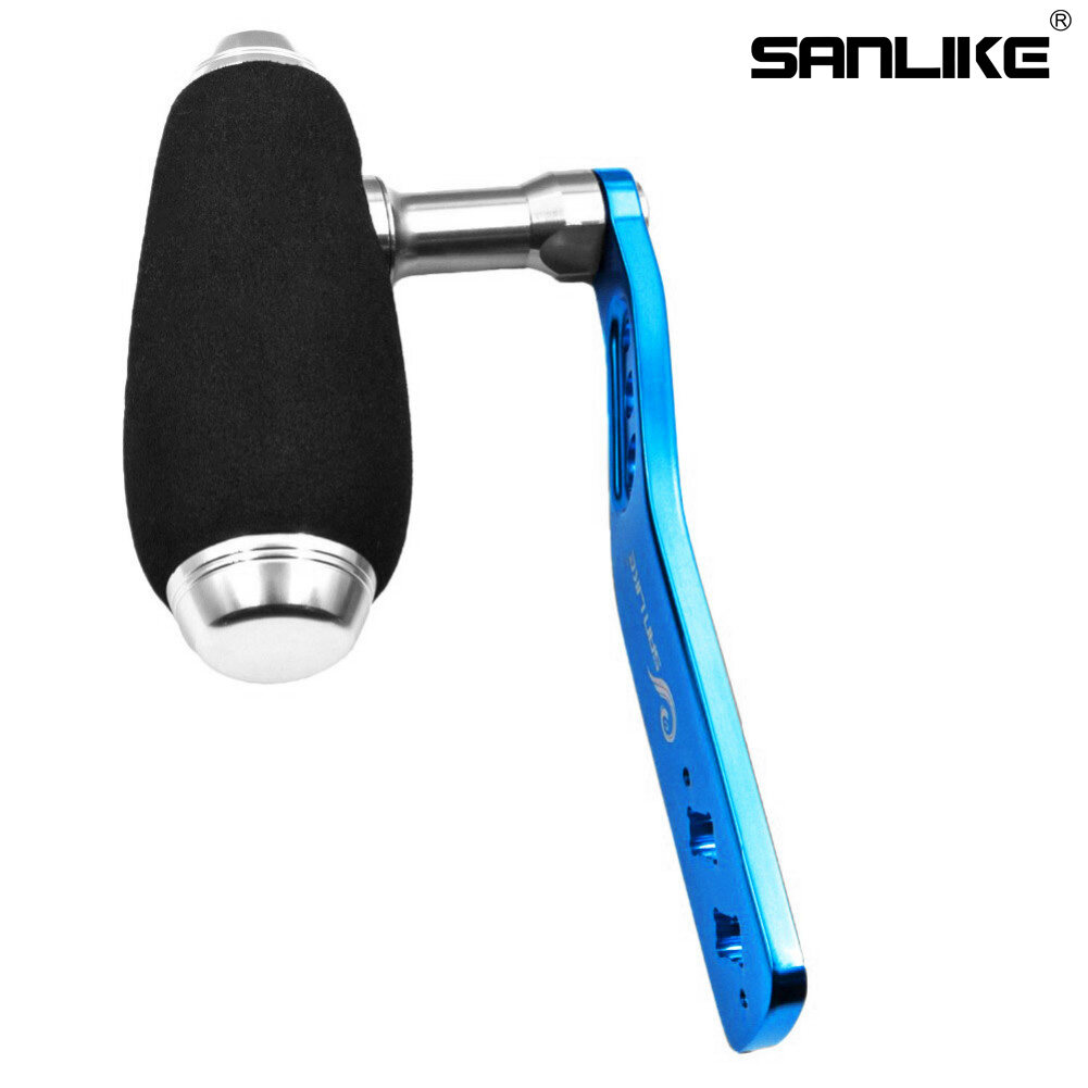 SANLIKE Fishing Spinning Reel Handle Accessory Baitcasting for Shimano & Daiwa 5*8 Fishing Reel Rocker Single Handle Left Right