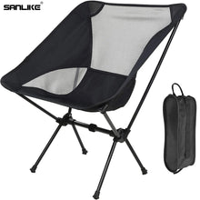 Load image into Gallery viewer, SANLIKE Outdoor Ultralight Folding Travel Chair Aircraft Aluminium Tube Camping Chair Picnic Chair Portable Fishing Chair
