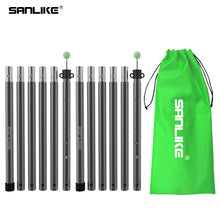 Load image into Gallery viewer, SANLIKE 2 pcs Tarp Pole for Tent Aluminum Pole Foldable Camping Awning Poles Glass Bead Spring Connection with Storage Bag
