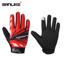 Load image into Gallery viewer, SANLIKE Cycling Gloves Touch Screen Cycling Gloves Non-slip Breathable Mountaineering Sports Fitness Outdoor Gloves
