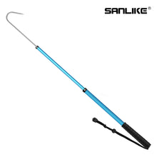 Load image into Gallery viewer, SANLIKE 90cm Fishing Spear Hook Telescopic Stainless Steel Fishing Gaff with String Non-slip Handle Tool Accessories
