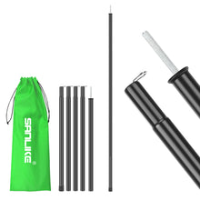 Load image into Gallery viewer, SANLIKE 2-Piece 190cm Iron Tent Pole Adjustable Tarpaulin Pole Tarpaulin Awning Camping Iron Pole Spring Hook Pole
