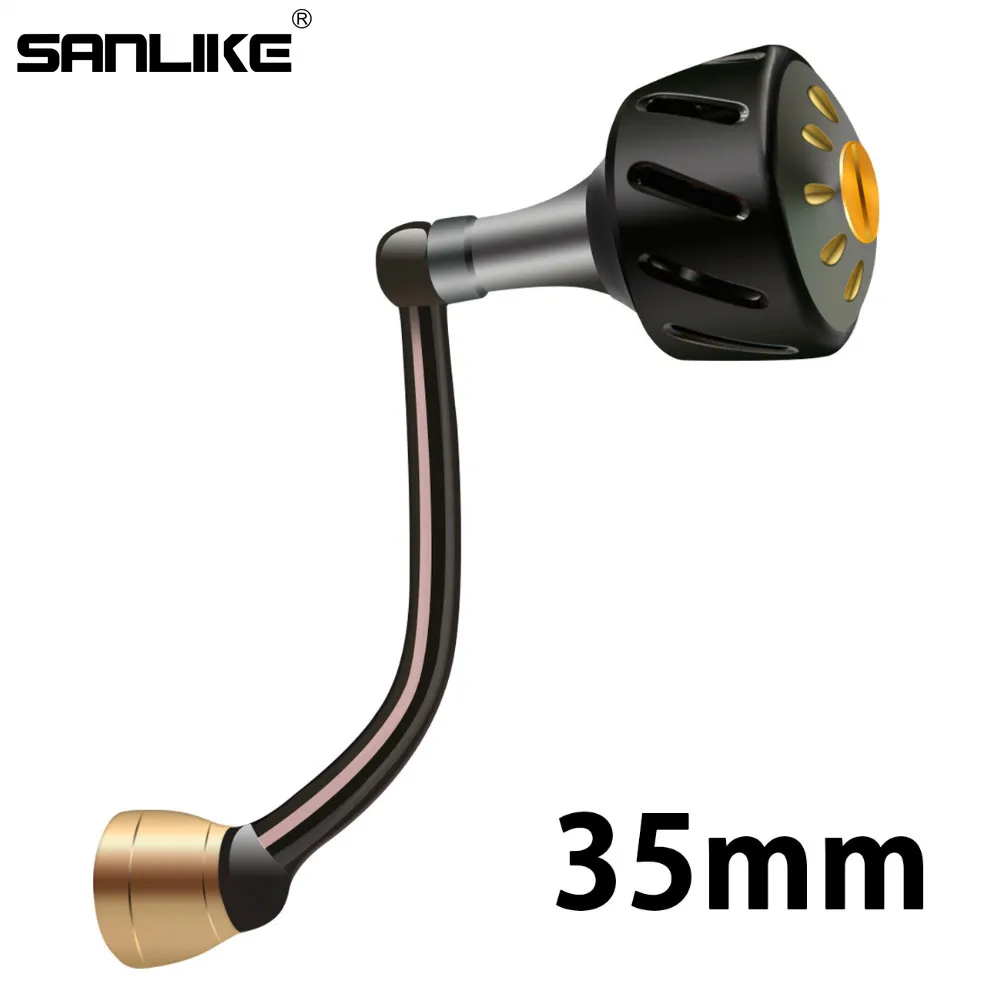 SANLIKE Aviation aluminium fishing reel left and right available electric handle rocker grip for Daiwa Spinning Fishing Reels