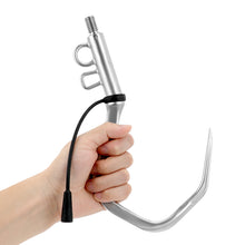 Load image into Gallery viewer, SANLIKE Fishing Hook Double Hole Fishing Spear Hook With 1/2 UNC Stainless Steel Fish Gaff For Freshwater Saltwater Fishing Tool Accessories
