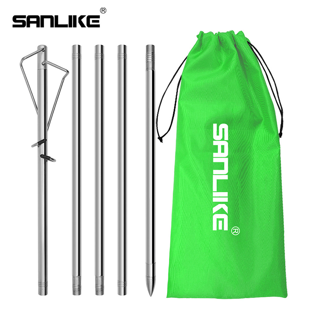 SANLIKE Camping Lantern Lamp Hanger Portable Detachable Stainless Steel Light Holder Outdoor Hiking Fixing Stand