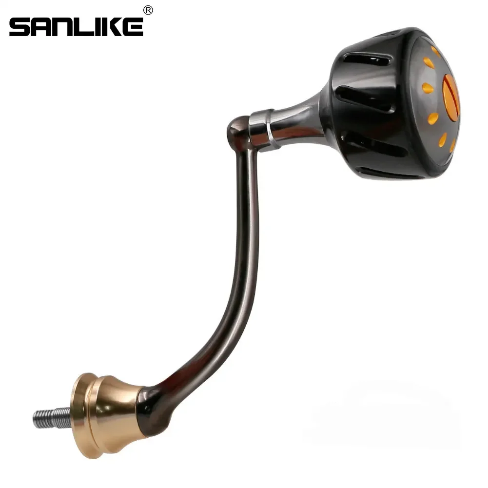 SANLIKE Fishing Reel Handle Left/Right Threaded Aircraft Aluminum Fishing Tool for Shimano Spinning Reels Fishing Tool