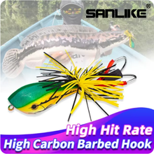 Load image into Gallery viewer, SANLIKE ABS Plastic Hard Bait Thunderfrog Lures Fishing Lures with Smooth Spray Paint Pro Bionic Barbed Hooks Fishing Tools
