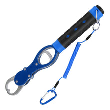 Load image into Gallery viewer, SANLIKE Fish Lip Grip Multifunctional Portable Fishing Gripper 360° Rotatable Rubber Handle Lanyard with Weighing Scale Tackle
