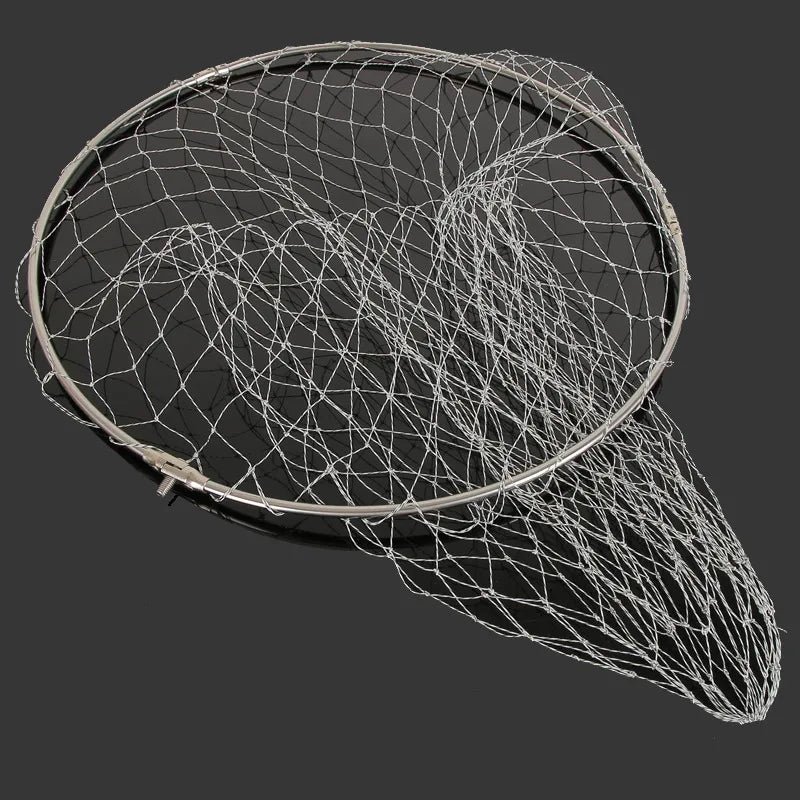 SANLIKE Stainless steel net ring Round net ring Fishing net head Foldi – SANLIKE STORE