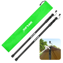 Load image into Gallery viewer, SANLIKE 2.15m 2 Pcs Retractable Stainless Steel Pole Head with Silicone Head Cover Retractable Fibreglass Pole Camping Tools
