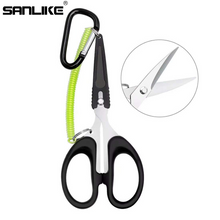 Load image into Gallery viewer, SANLIKE Fishing Scissors Multifunctional Anti-rust High-quality Stainless Steel Fishing Pliers Line Cutter Tackle Tool
